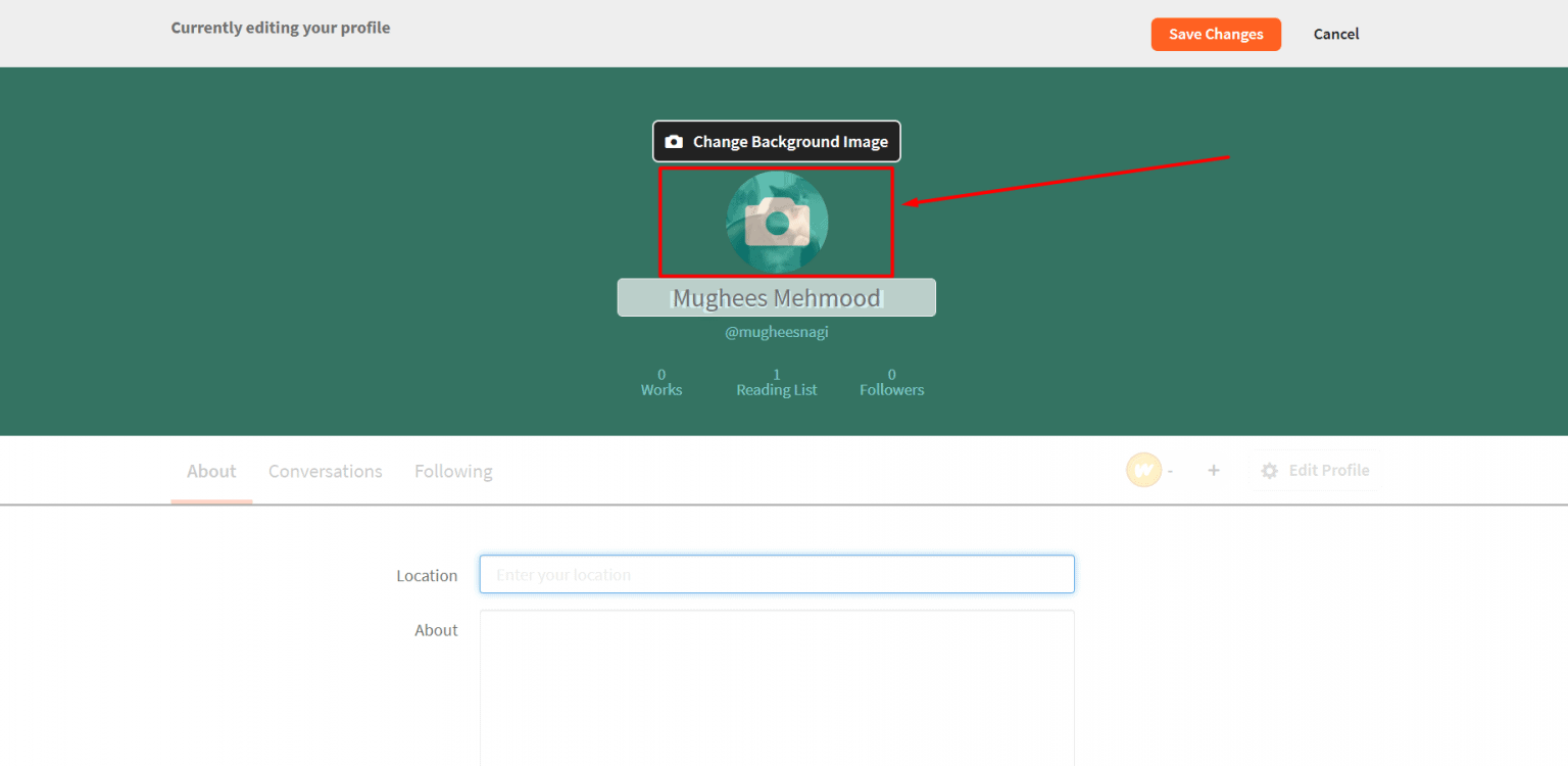 What is the Wattpad Profile Picture Size?